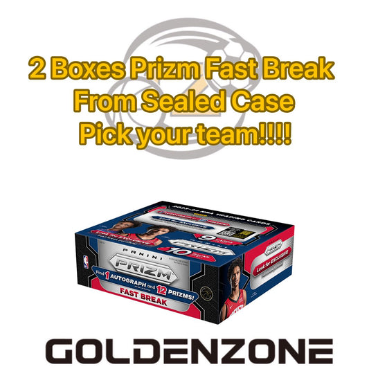 2-BOXES 2023-34 Panini Prizm Basketball Fast Break Box Break -- PYT #GZweb0002