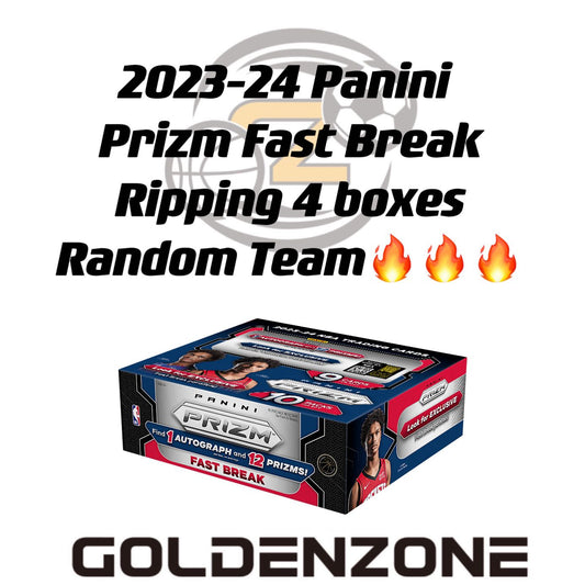 4-Box 2023 Prizm Basketball Fast Break Box Break -- Random Teams #GZweb0001